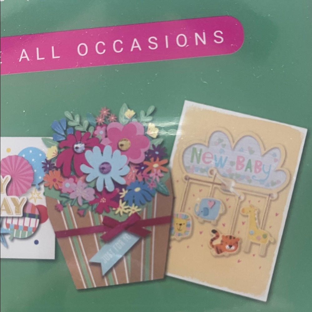 ❤️NEW!!!❤️40 pieces of beautiful Hand Crafted Greeting Cards Set w/ a bonus Box. - Picture 4 of 6